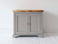 Buffet - Bois-Métal - 100 x 45 x 90 cm - Gris-Bois naturel - Style classique